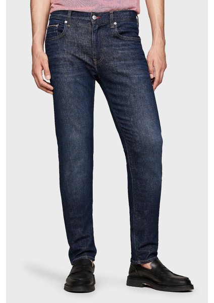 Pamuklu Slim Fit Dar Paça Jeans Erkek Kot Pantolon MW0MW35717 1bn