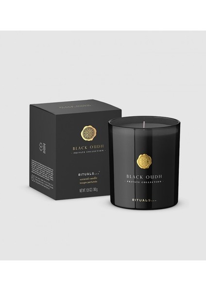 Özel Koleksiyon Siyah Oudh Kokulu Mum – 360 gr Lüks ve Zengin Koku