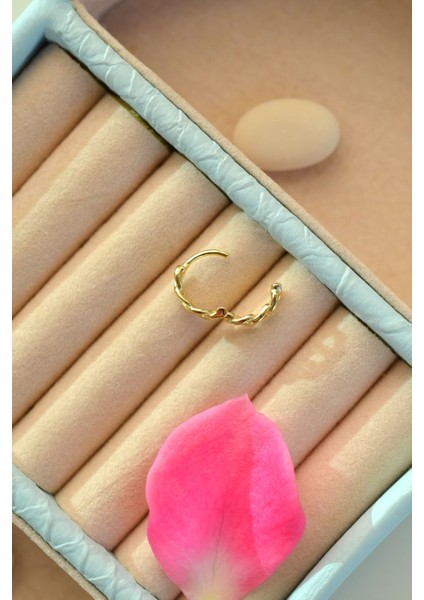 Gold Zincir Model Halka Piercing Tragus Helix Forward Helix Kıkırdak