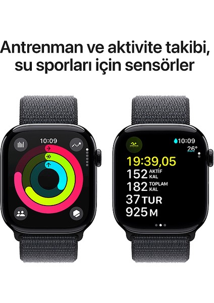 Watch Series 10 Gps 42MM Jet Black Aluminium Case With Ink Sport Loop