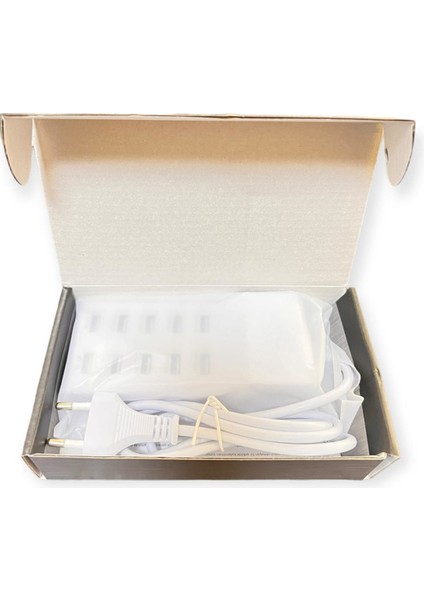 10'lu USB Çoğaltıcı Çoklu Şarj Aleti Fişli USB Hub