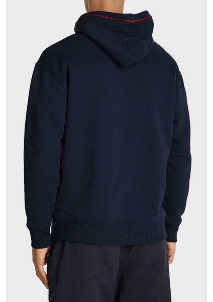 Logo Işlemeli Pamuklu Regular Fit Kapüşonlu Sweat Erkek Sweat DM0DM19760 C1G fiyatları