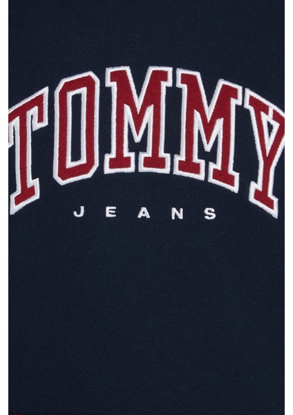 Logo Işlemeli Pamuklu Regular Fit Kapüşonlu Sweat Erkek Sweat DM0DM19760 C1G fırsatları