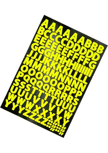 3D Kalpler 35 Parça Sticker Seti ve 140 Harf Çıkartma Seti