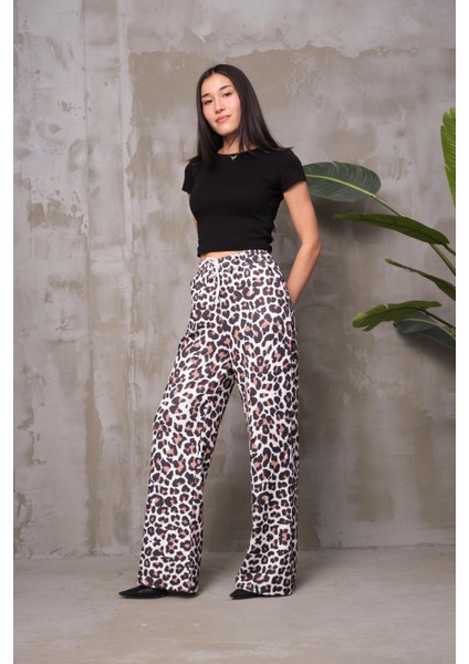 Leopar Bol Paça Pantolon 857880