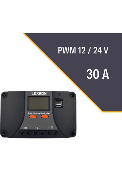 30A Pwm Şarj Kontrol Cihazı