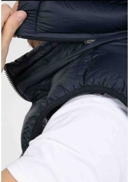 Titanıum Vst Alph Termal Lacivert Slim Fit DAR KALIP Şişme Kapşönlu Yelek fiyatları