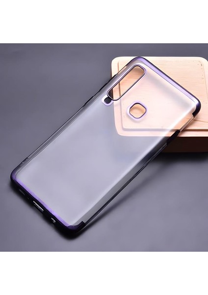 Galaxy A9 2018 Kılıf Dört Köşeli Lazer Silikon Kılıf