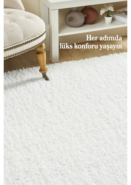 Peluş Halı Beyaz Oturma Odası Halısı Salon Uzun Tüylü Toz Vermez Kolay Bakım fiyatları