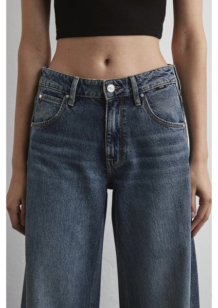 Siena % 100 Pamuk Wide Leg Yüksek Bel Geniş Paça Jeans Bayan Kot Pantolon 1010763 modelleri