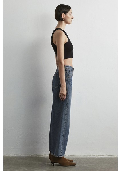 Siena % 100 Pamuk Wide Leg Yüksek Bel Geniş Paça Jeans Bayan Kot Pantolon 1010763 indirimleri