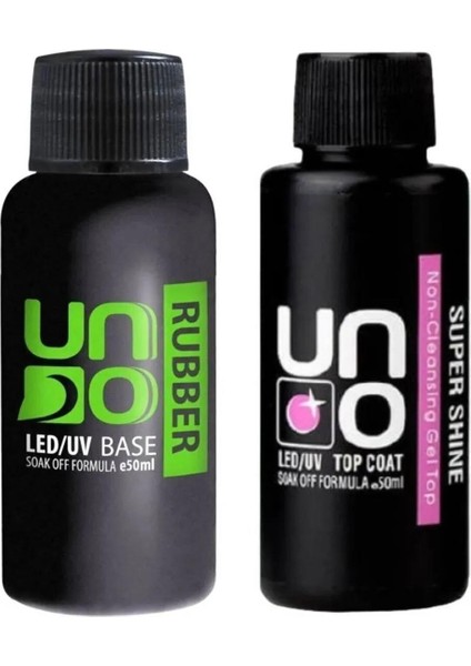 Rofesyonel Uno Rubber Base Coat & Uno Top Coat 50 ml