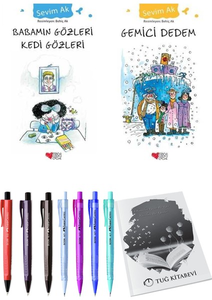 Gemici Dedem ve Babamın Gözleri Kedi Gözleri 2'li Set + Hediyeli