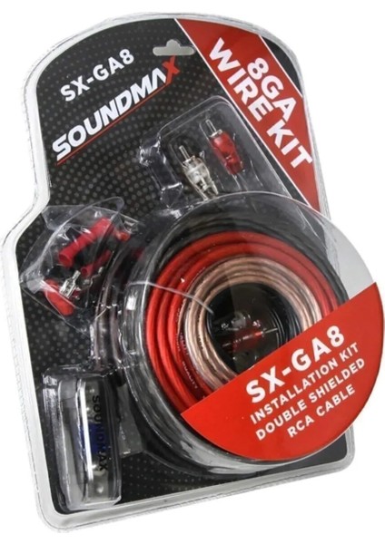 Sx-Awg 8 8 Ga Oto Ses Sistemi Kablo Seti Xv Sound