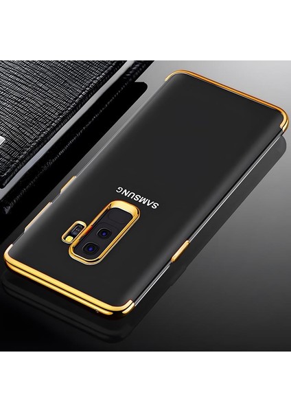 Galaxy A6 Plus 2018 Kılıf Dört Köşeli Lazer Silikon Kılıf