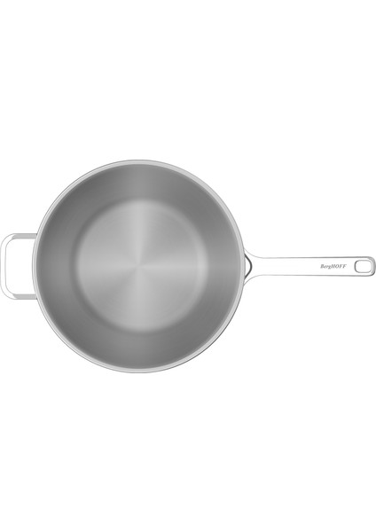 Dina Helix Paslanmaz Çelik Wok Tava 30CM