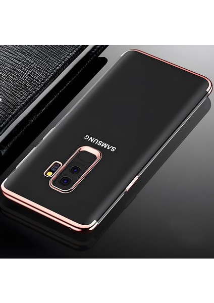 Galaxy A6 Plus 2018 Kılıf Dört Köşeli Lazer Silikon Kılıf