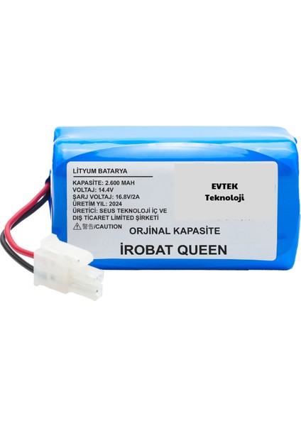 Irobat Queen ( Kapasite) 2600MAH Robot Süpürge Bataryası