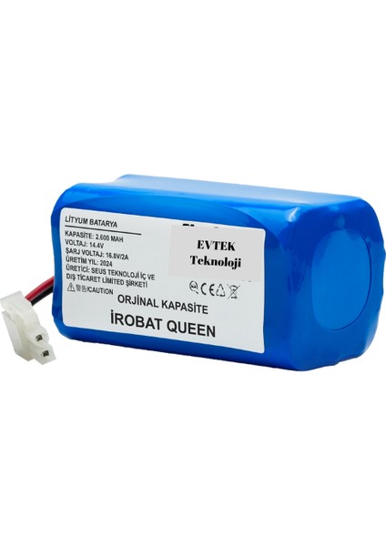 Irobat Queen ( Kapasite) 2600MAH Robot Süpürge Bataryası