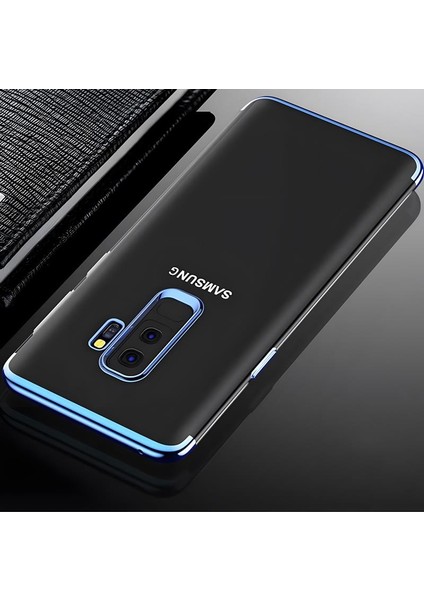 Galaxy A6 Plus 2018 Kılıf Dört Köşeli Lazer Silikon Kılıf