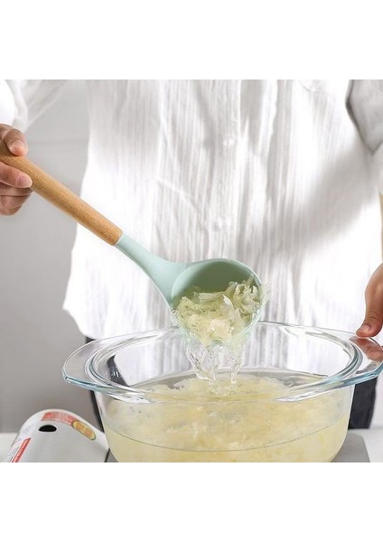 Mutfak Pişirme Malzemesi Saklama Kovası Silikon Mutfak Eşyaları 12 Parçalı Spatula ve Kaşık Seti (Yurt Dışından) fırsatları