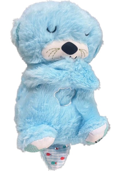 Bebeğinizi Uyutmak Için 30 cm Nefes Alan Su Samuru Ayı Peluş Oyuncak (Yurt Dışından)