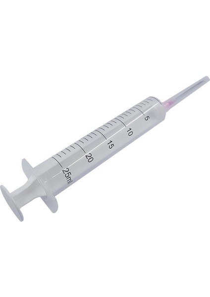 25 ml 2 Parça Pembe Uzun İğneli Enjektör 18 Gr x 38 mm - 100 Adet
