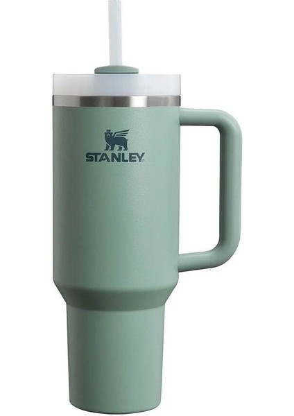 Quencher Pipetli Termos Bardak 1.18 Lt- Yeşil