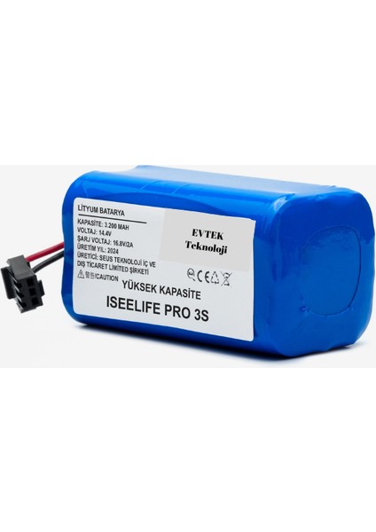 Iseelife PRO3S 3200MAH Robot Süpürge Bataryası