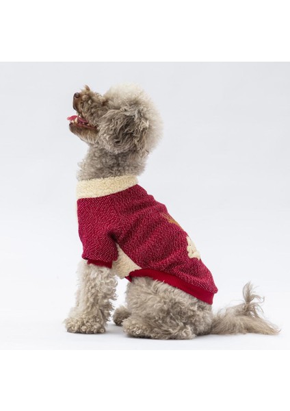 Bordo Alaska Kedi Köpek Sweat- Kedi Köpek Kıyafeti modelleri