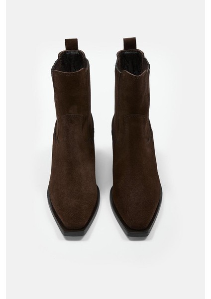 Lova Kahve Süet Hakiki Deri Topuklu Bot fiyatları