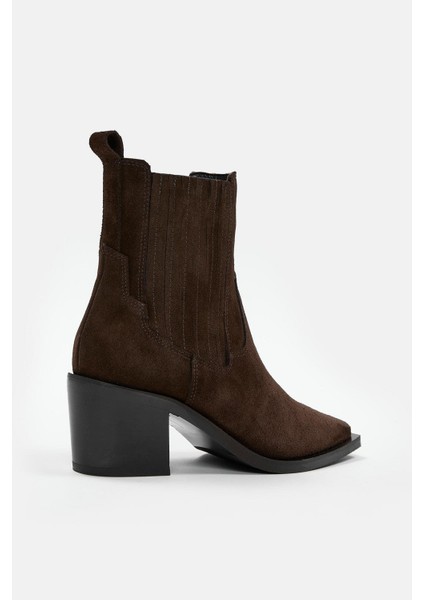 Lova Kahve Süet Hakiki Deri Topuklu Bot fırsatları