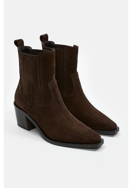 Lova Kahve Süet Hakiki Deri Topuklu Bot indirimleri