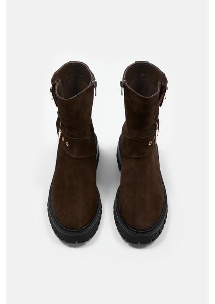 Johan Kahve Süet Hakiki Deri Kadın Bot fiyatları