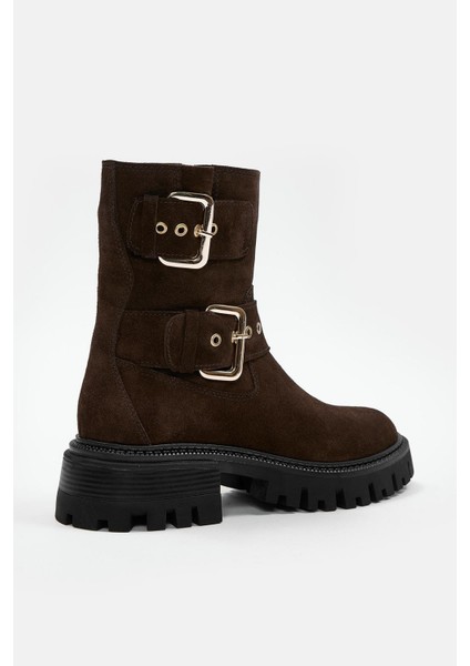 Johan Kahve Süet Hakiki Deri Kadın Bot fırsatları