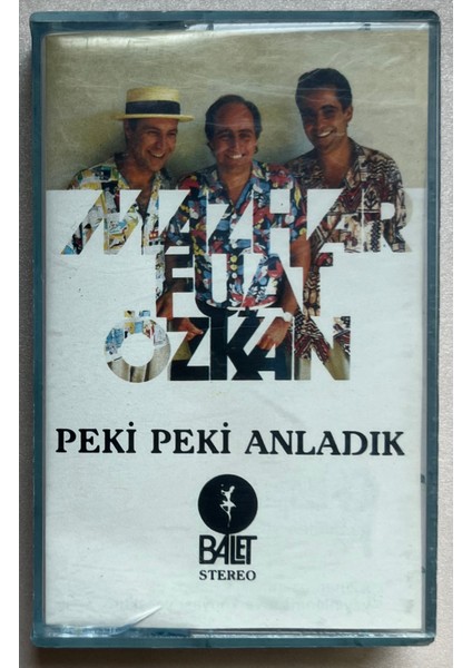 Mazhar Fuat Özkan Peki Peki Anladık Kaset (Orjnal 1986 Dönem Kağıt Baskı Kaset)