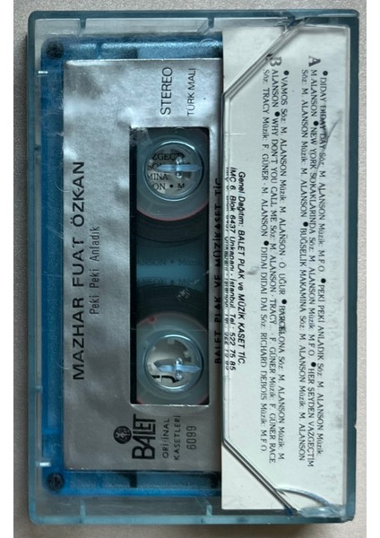 Mazhar Fuat Özkan Peki Peki Anladık Kaset (Orjnal 1986 Dönem Kağıt Baskı Kaset) fiyatları