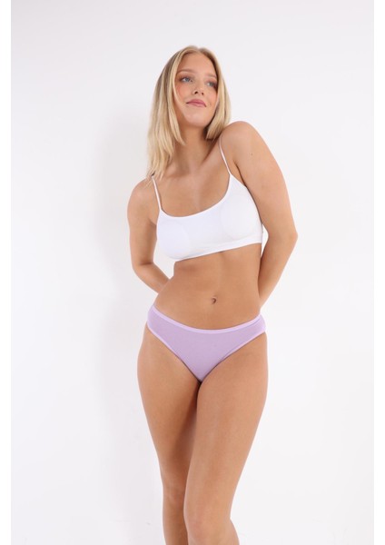 3'lü Adet Pamuklu Bayan Bikini