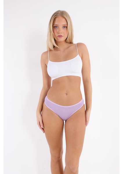 3'lü Adet Pamuklu Bayan Bikini