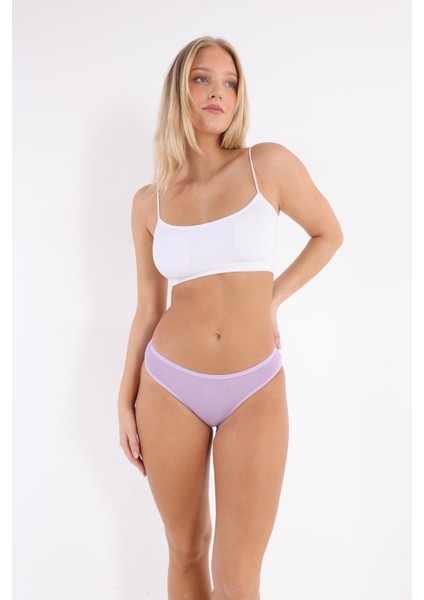 3'lü Adet Pamuklu Bayan Bikini