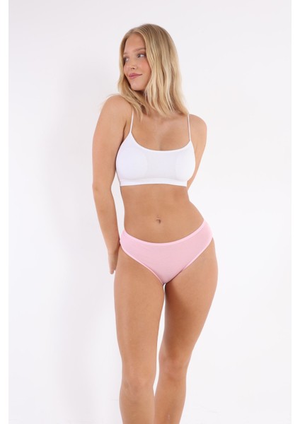 3'lü Adet Pamuklu Bayan Bikini