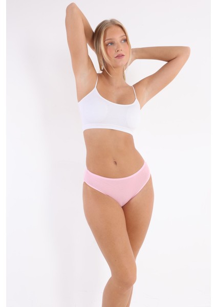 3'lü Adet Pamuklu Bayan Bikini