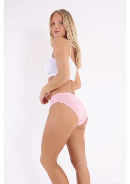 3'lü Adet Pamuklu Bayan Bikini