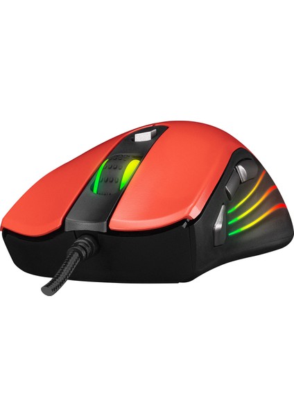 SMX-R33 Lımbo Makrolu Siyah/kırmızı 6400DPI Rgb Ledli Gaming Oyuncu Mouse