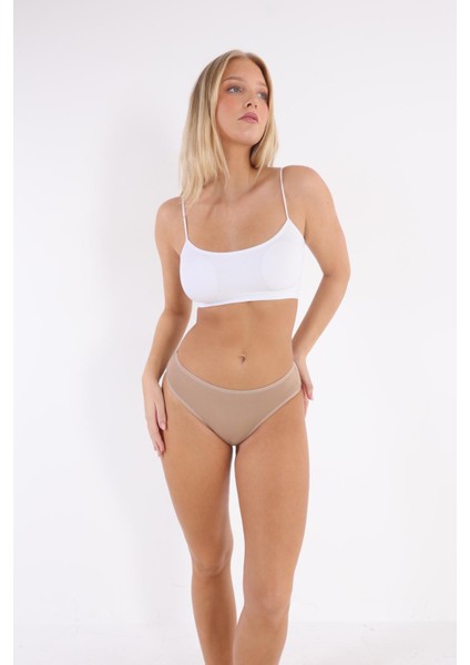 3'lü Adet Pamuklu Bayan Bikini
