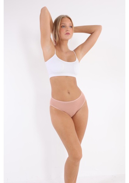 3'lü Adet Pamuklu Bayan Bikini