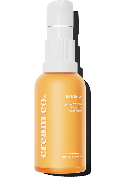 SOS C Vitamini Arbutin Serum | Aydınlatıcı Cilt Tonu Eşitleyici | Niacinamide | Tüm Cilt Tipleri