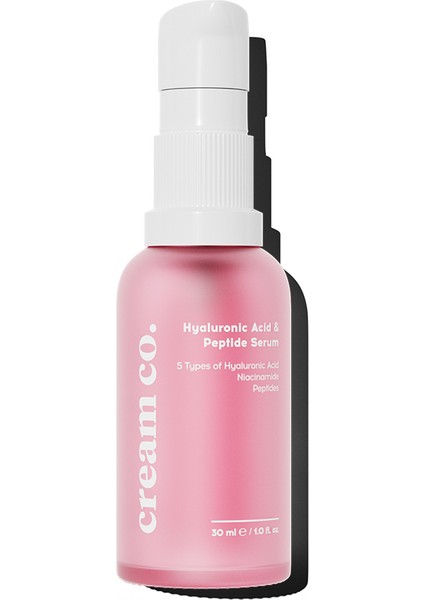 Hyaluronik Asit Peptid Serum | Nemlendirici Aydınlatıcı | Kafein Niacinamide | Tüm Cilt Tipleri