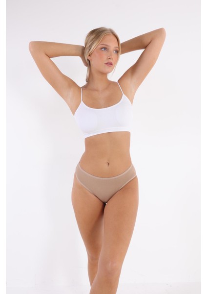 3'lü Adet Pamuklu Bayan Bikini