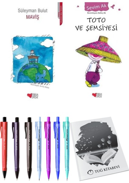 Toto ve Şemsiyesi ve Maviş 2'li Set + Hediyeli